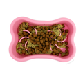 Puzzle Slow Feeder Bone Bowl - Rosa