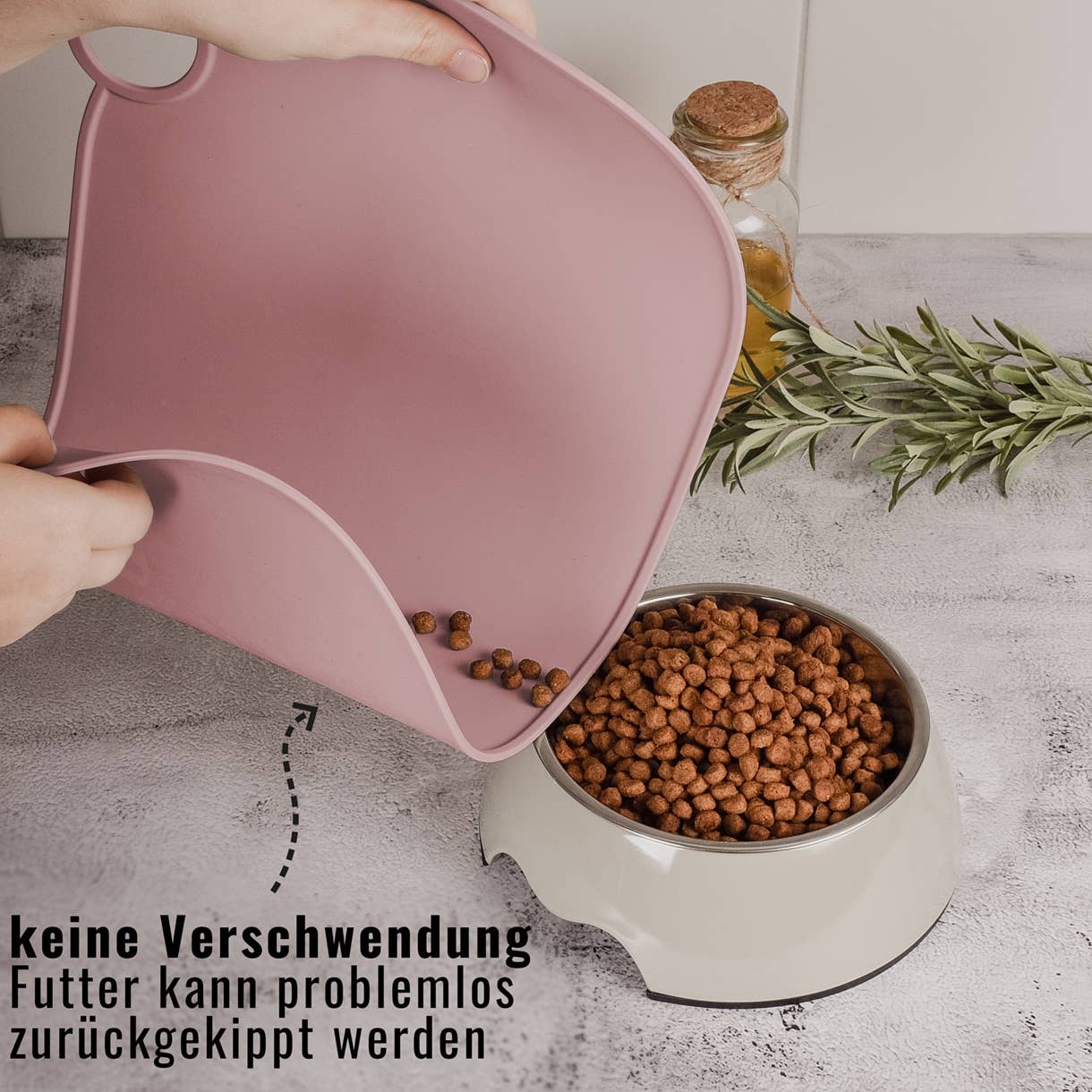 Modern Silikon underlag til mat og vannskål