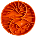 SodaPup Sun and Moon eTray – Grunn Slow Feeder med Balansert Design, Oransje