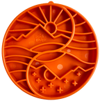 SodaPup Sun and Moon eTray – Grunn Slow Feeder med Balansert Design, Oransje