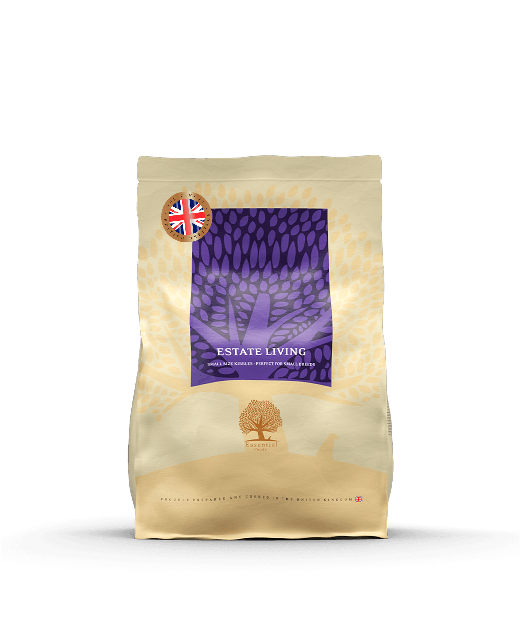 Essential Estate Living Small Bites kornfritt hundefôr, 2,5 kg pose