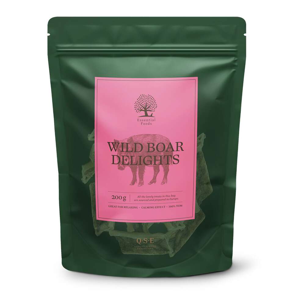 ESSENTIAL Pork Delights │ Tørkede Grisører til Hund (3 stk)