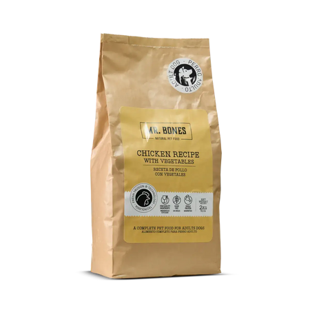 Mr.Bones │ Kylling Tørrfôr til Hund – Kornfri oppskrift, 2 kg