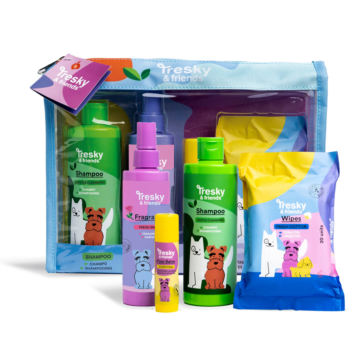 Shampoo Spray Balm & Wipes Set for Dogs - Tresky&Friends