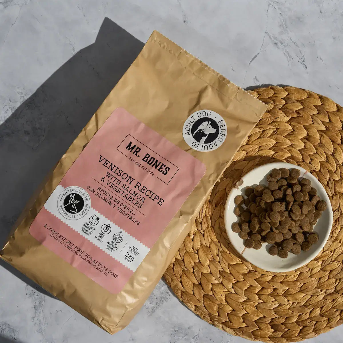 Mr.Bones │  Hjort Tørrfôr til Hund – Kornfri oppskrift, 2 kg