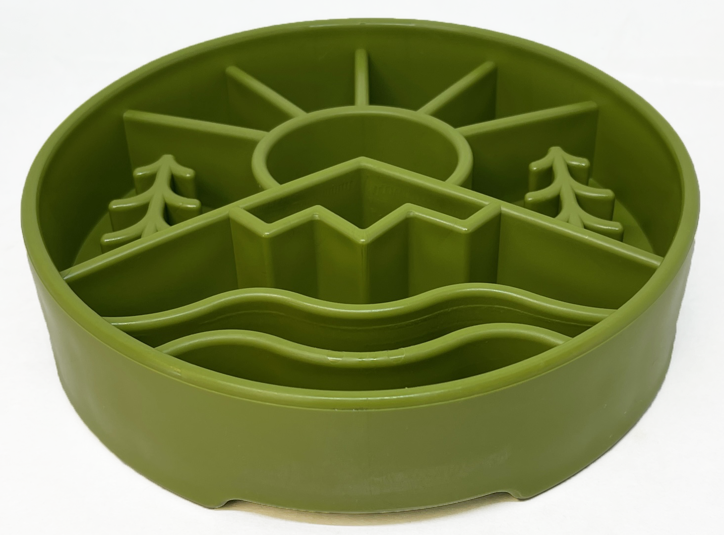 SodaPup Great Outdoors eBowl – Slow Feeder for Aktive Hunder, Grønn