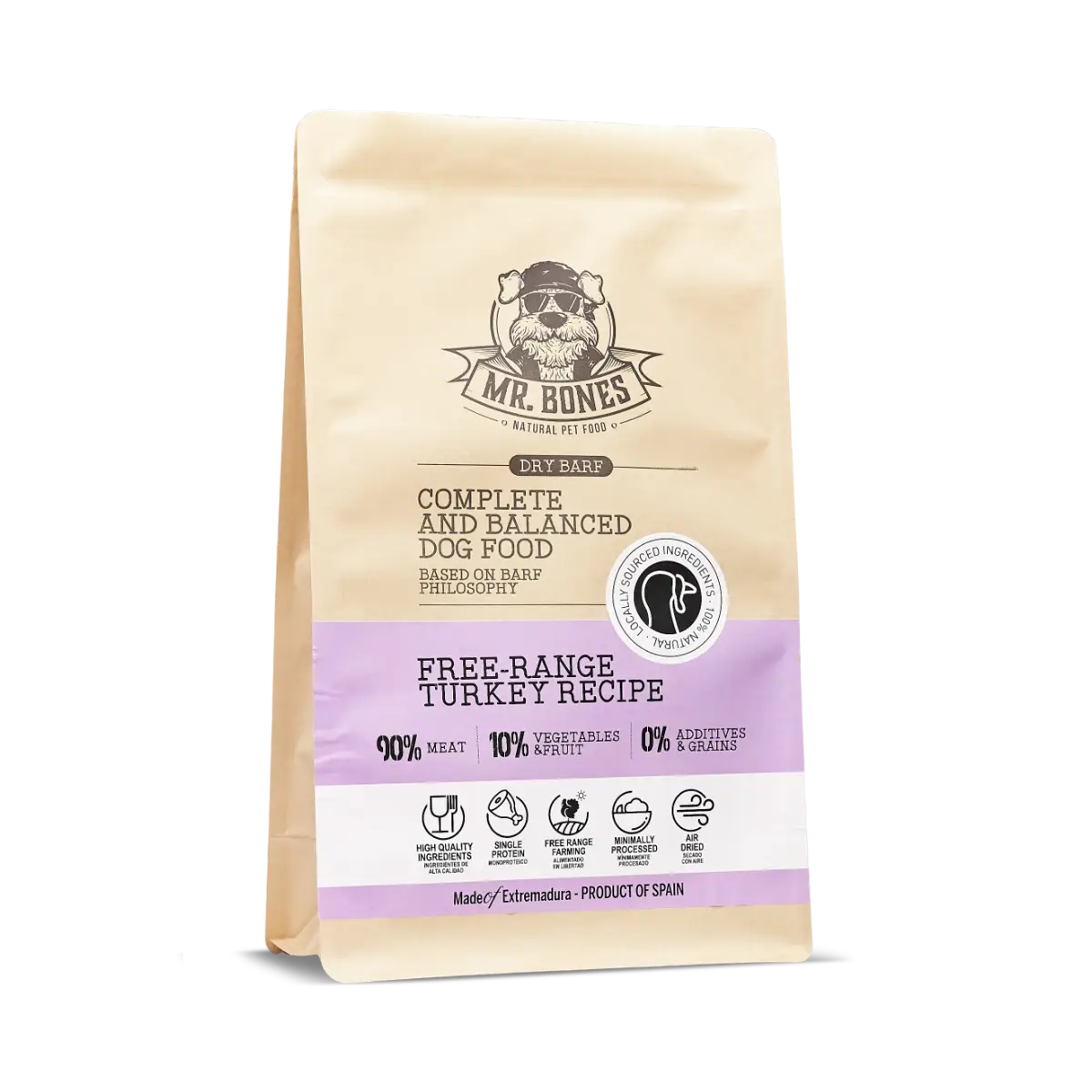 Dry BARF for dog- Free Range Turkey.