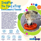 SodaPup Sun and Moon eTray – Grunn Slow Feeder med Balansert Design, Grønn