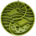 SodaPup Sun and Moon eTray – Grunn Slow Feeder med Balansert Design, Grønn