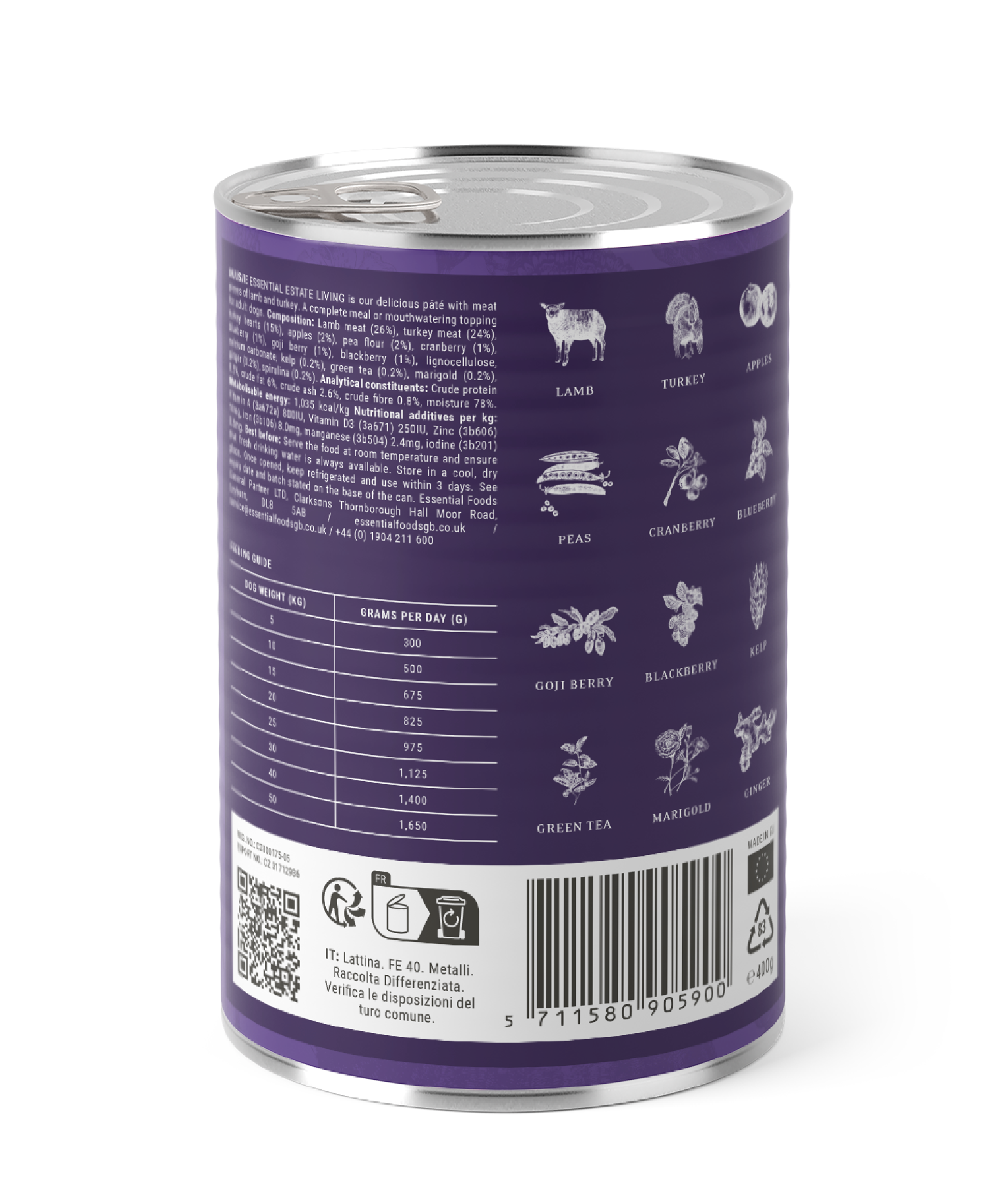 Essential Estate Living Paté våtfôr til hund, produktbilde