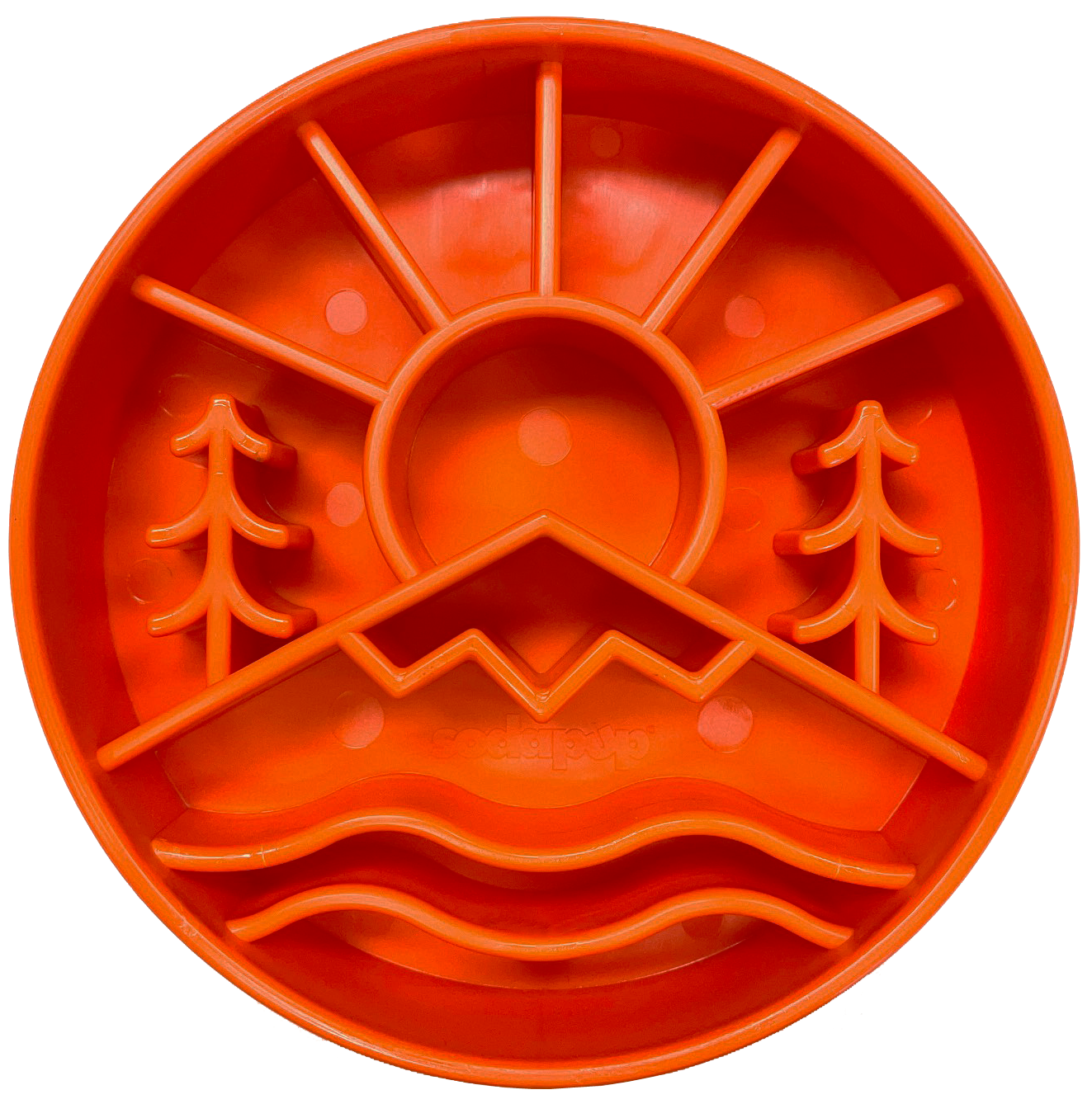 SodaPup Great Outdoors eBowl – Slow Feeder for Aktive Hunder, Oransje