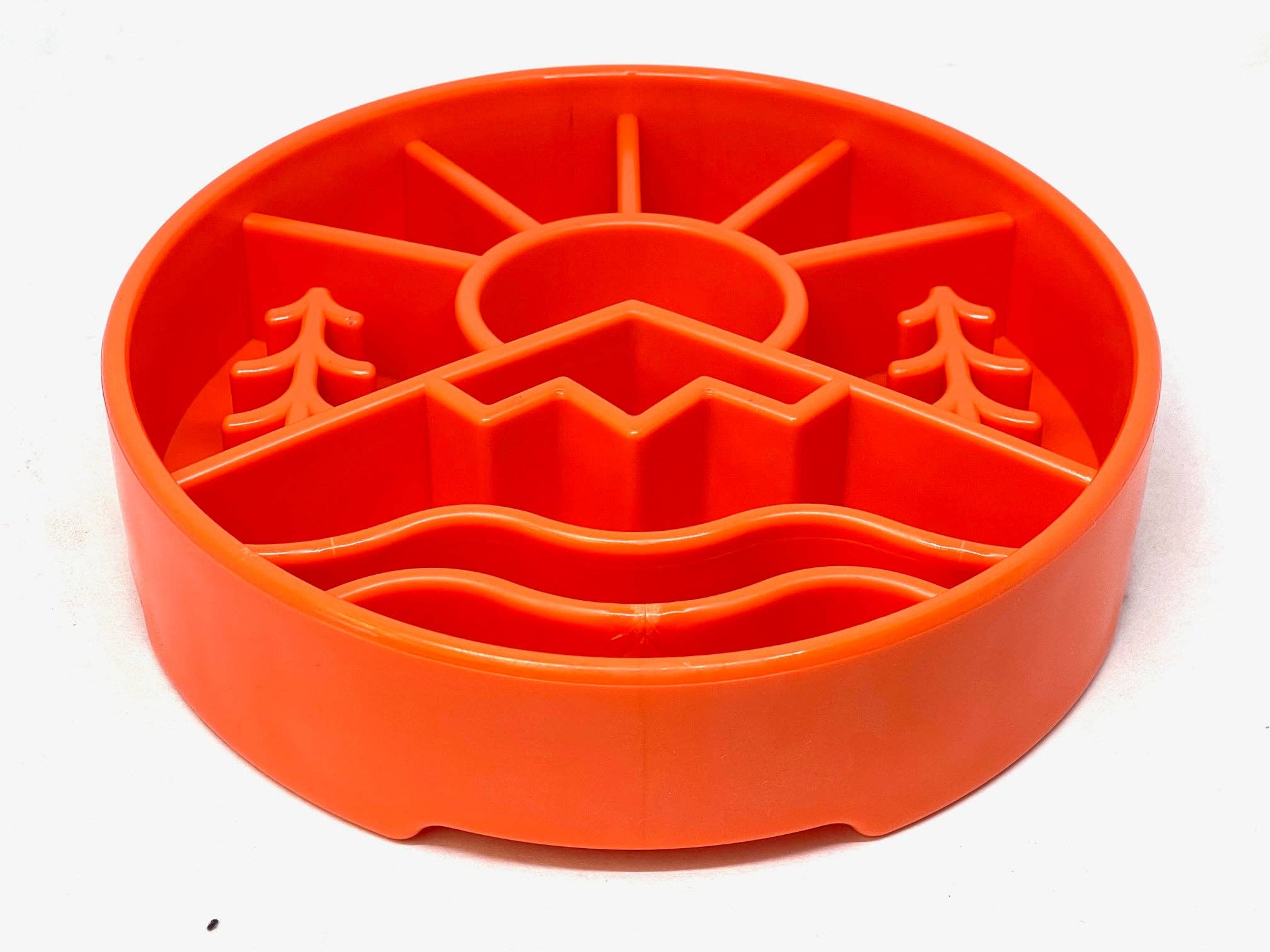 SodaPup Great Outdoors eBowl – Slow Feeder for Aktive Hunder, Oransje