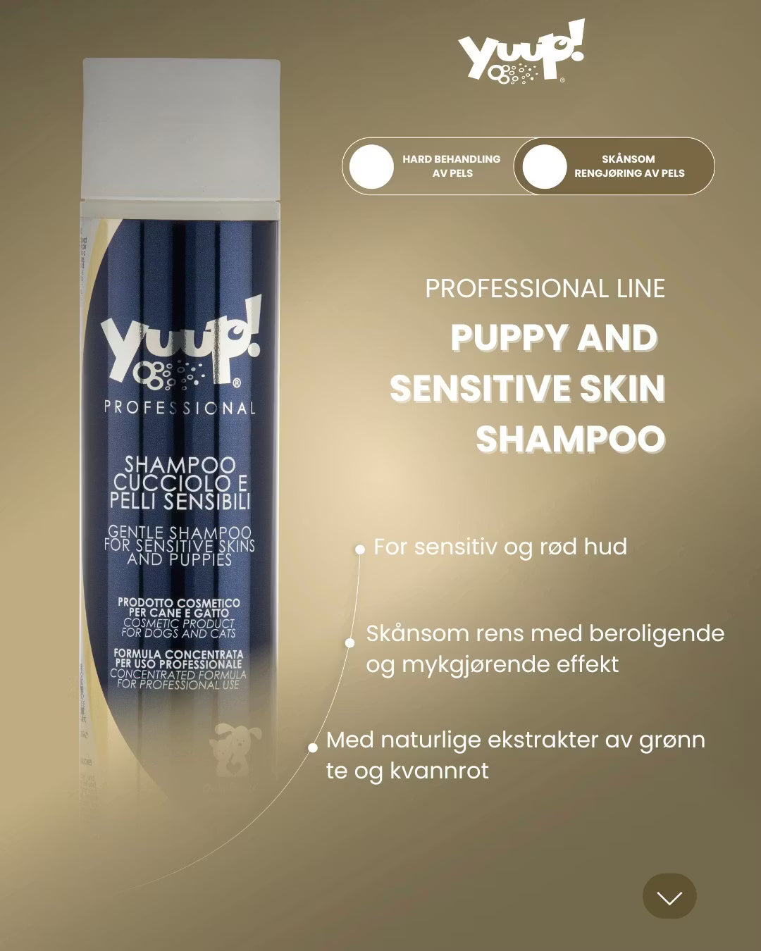 YUUP! Pro Gentle Shampoo for Sensitive Skin and Puppies