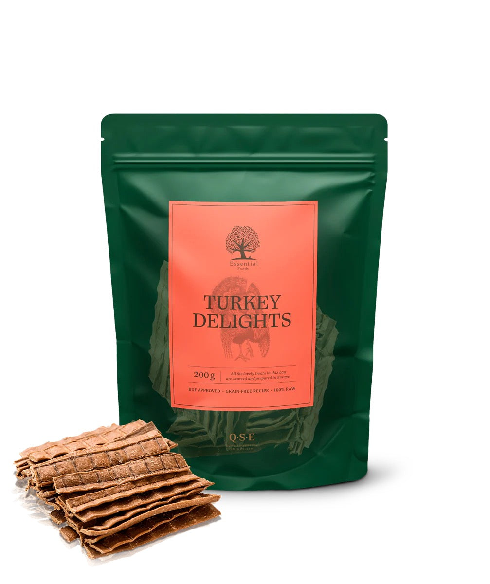 ESSENTIAL Turkey Mini Delights │ Myke Treningsgodbiter med Kalkun (100 g)