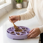 SodaPup Sunflower Softie eTray – Myk, Grunn Slow Feeder for Følsomme Hunder