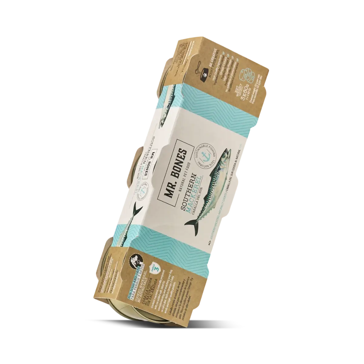Mr.Bones │ Fresh Topper – Makrell, 3 x 80 g