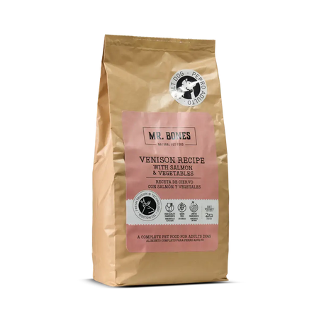 Mr.Bones │  Hjort Tørrfôr til Hund – Kornfri oppskrift, 2 kg