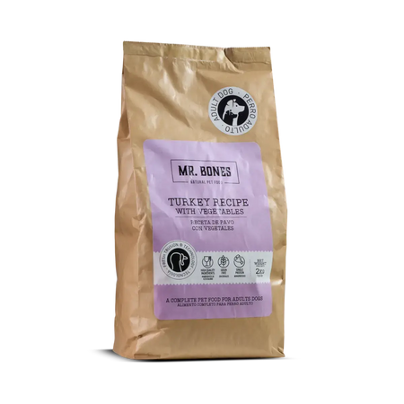 Mr.Bones │ Kalkun Tørrfôr til Hund – Kornfri oppskrift, 2 kg