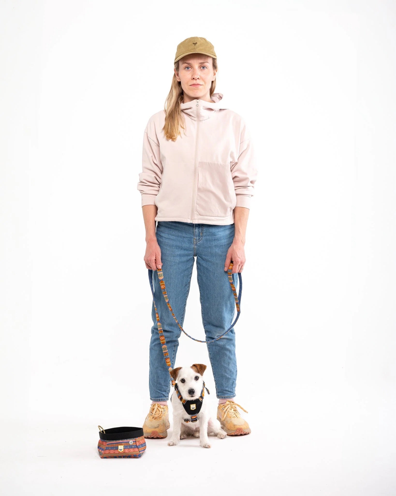 Woolly Wolf Nightless Night hundebånd med rustfrie ståldeler