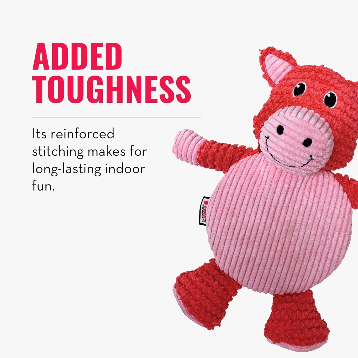 KONG® Low Stuff Crackle Tummiez - Pig