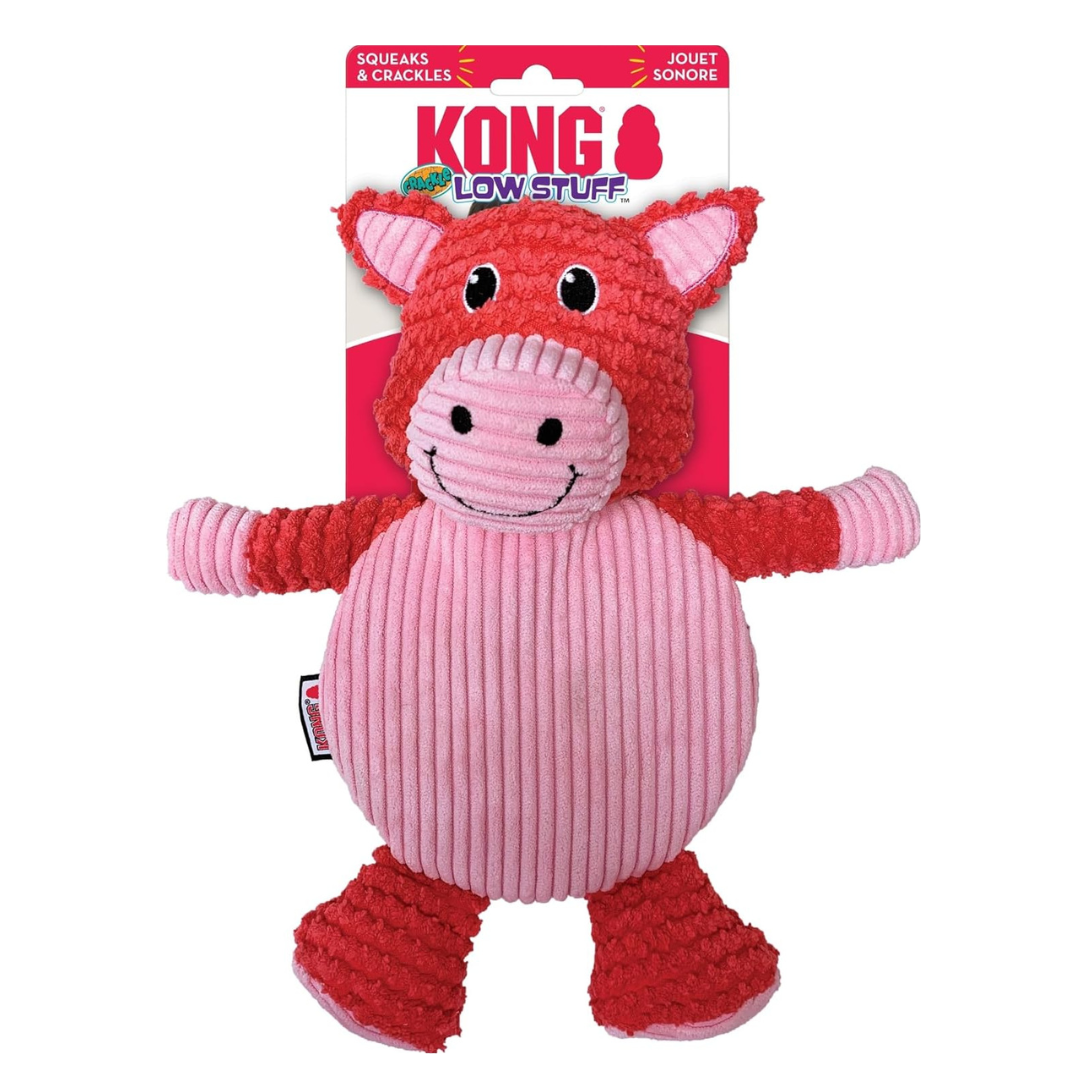 KONG® Low Stuff Crackle Tummiez - Pig