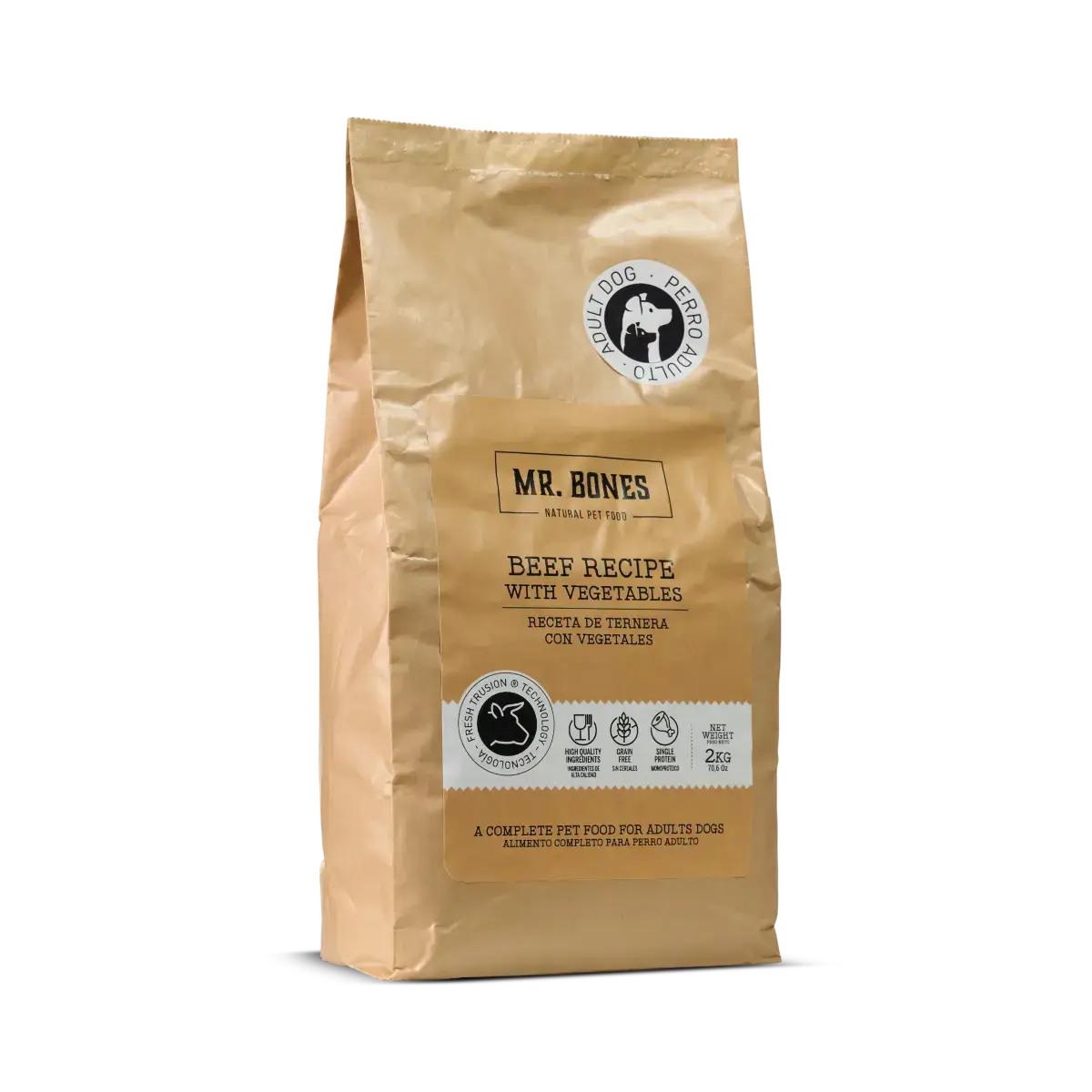 Mr.Bones │ Beef Dry Dog Food – Grain-Free Recipe, 2 kg