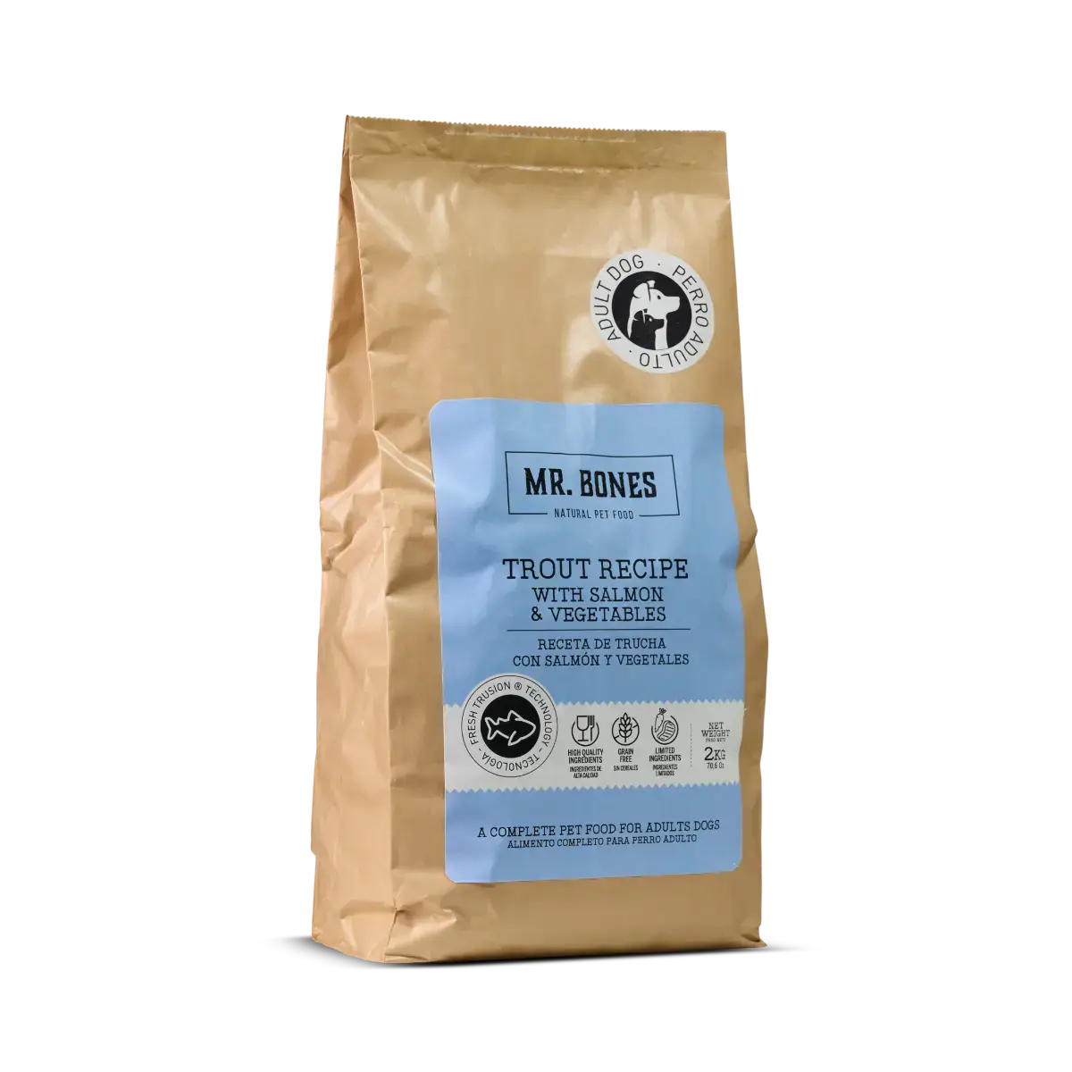 Mr.Bones │ Trout Dry Dog Food – Grain-Free Recipe, 2 kg
