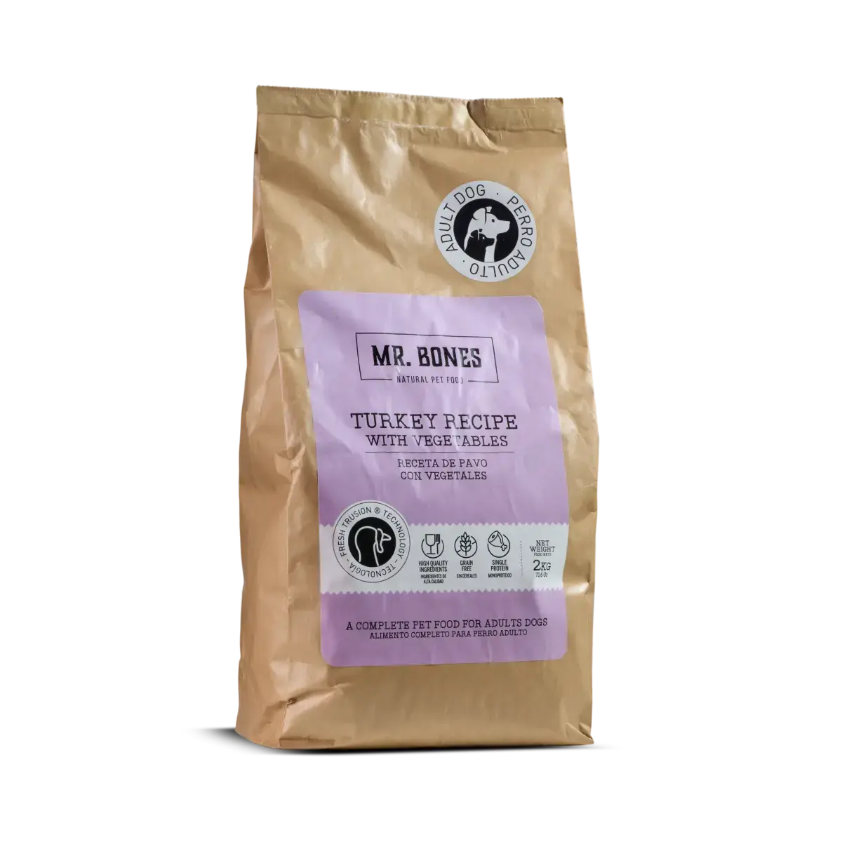 Mr.Bones │ Turkey Dry Food for Dogs – Grain-free recipe, 2 kg
