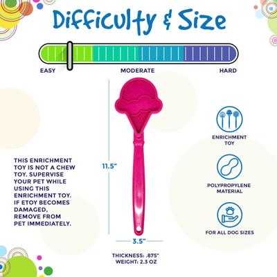Lick Stick Hand-Held Interactive Enrichment Toys - Rød