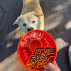 SodaPup Great Outdoors eBowl – Slow Feeder for Aktive Hunder, Oransje