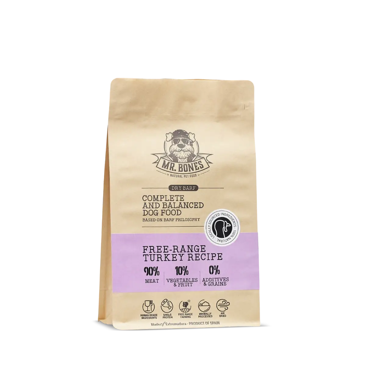 Dry BARF for dog- Free Range Turkey.