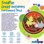 SodaPup Great Outdoors eBowl – Slow Feeder for Aktive Hunder, Grønn