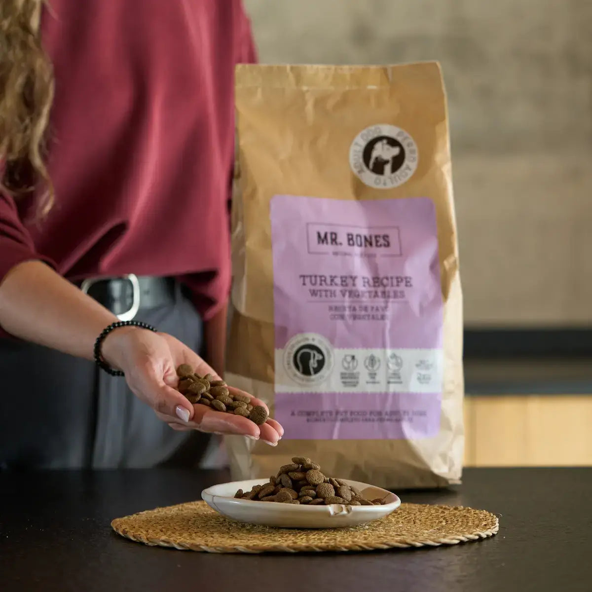 Mr.Bones │ Kalkun Tørrfôr til Hund – Kornfri oppskrift, 2 kg