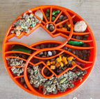 SodaPup Sun and Moon eTray – Grunn Slow Feeder med Balansert Design, Grønn