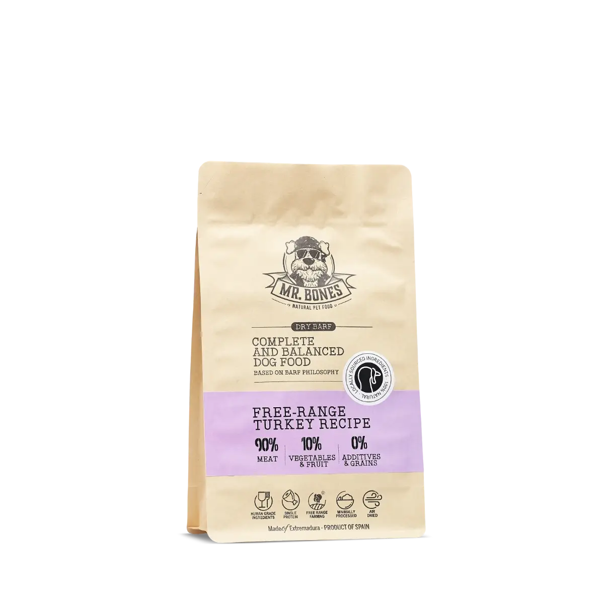 Dry BARF for dog- Free Range Turkey.