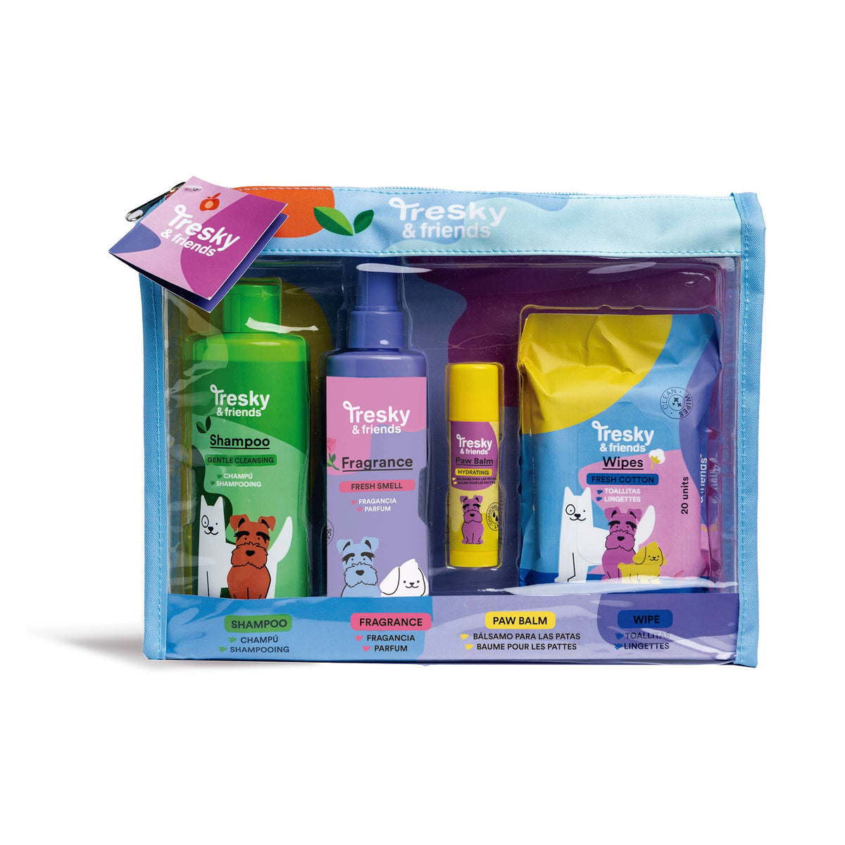 Shampoo Spray Balm & Wipes Set for Dogs - Tresky&Friends