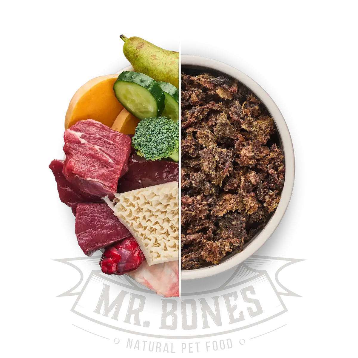 Dry BARF for dog- Beef & Green Tripe.