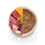 Cooked food for dogs. Iberian pork recipe.