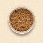 Home-cooked dog food. Chicken and vegetables recipe