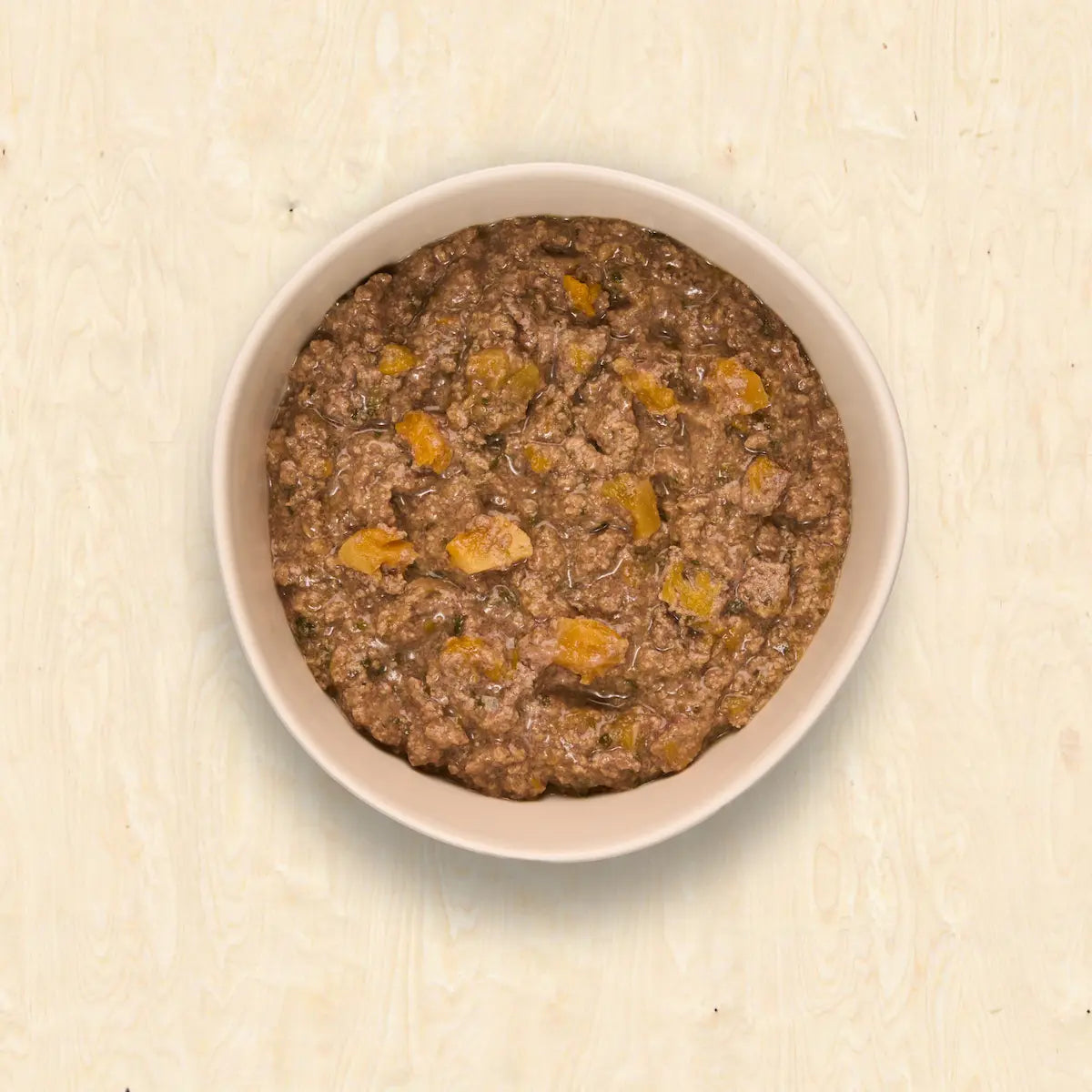 Home-cooked dog food. Chicken and vegetables recipe