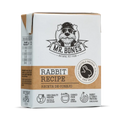 Home-cooked dog food. Rabbit and vegetables recipe