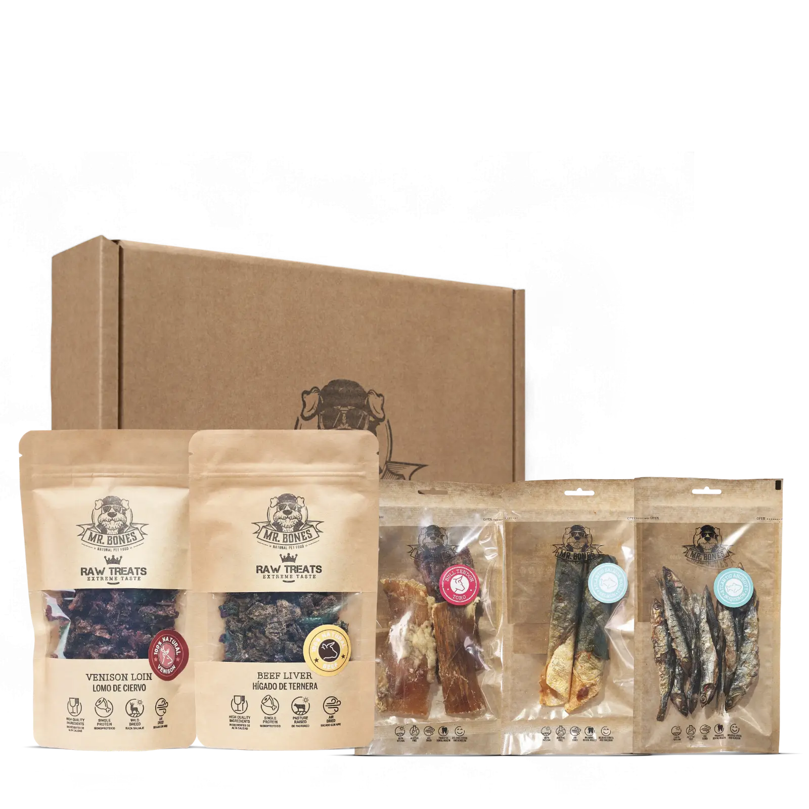 Big Bones | Pakke med naturlige godbiter til store hunder