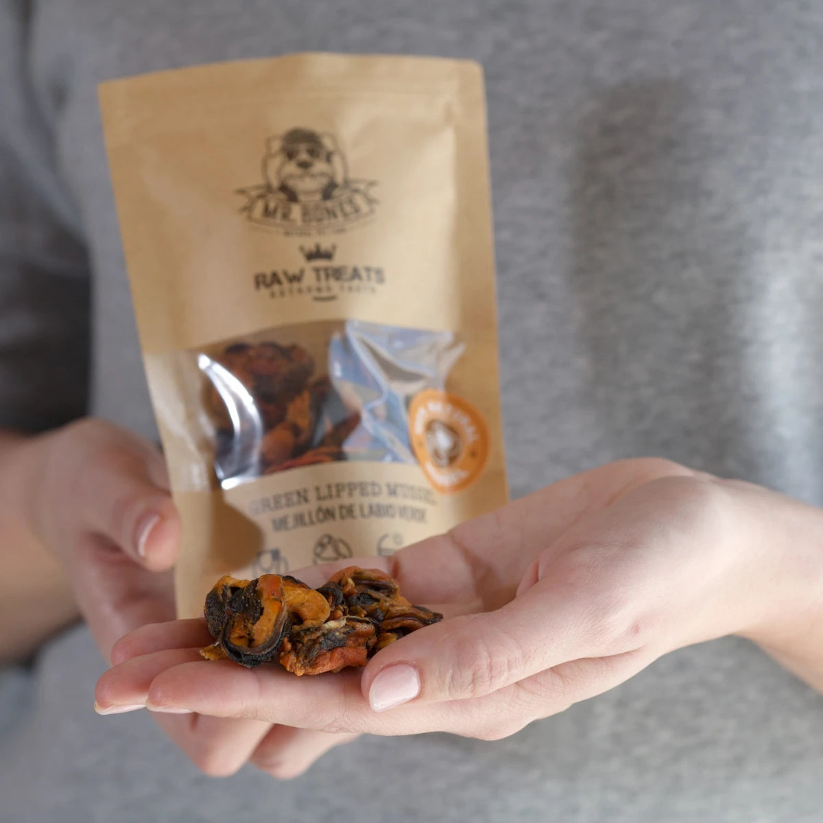 Mr. Bones Raw Treats Tørket Grønleppet Blåskjell (45 g)