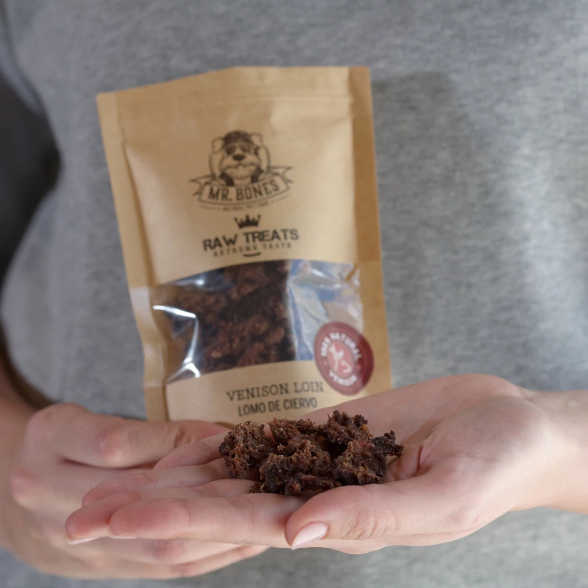 Mr. Bones Raw Treats Tørket Hjorterygg (45 g)