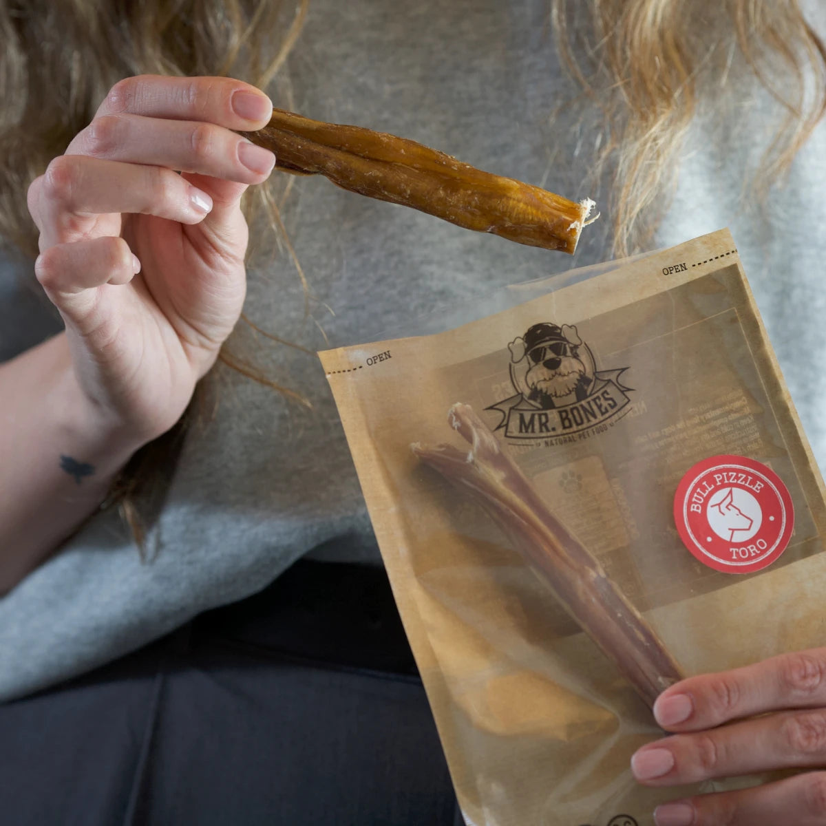 Mr. Bones Naturlig tyggegodbid Oksemuskel (Bull Pizzle) – 13 cm